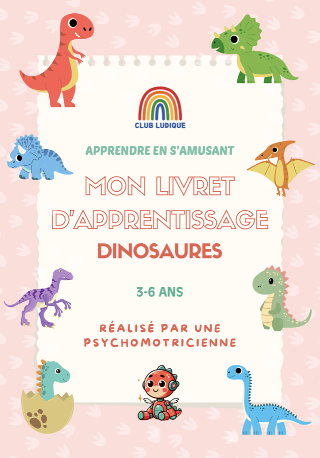 Couverture du cahier d'activités Les Dinosaures