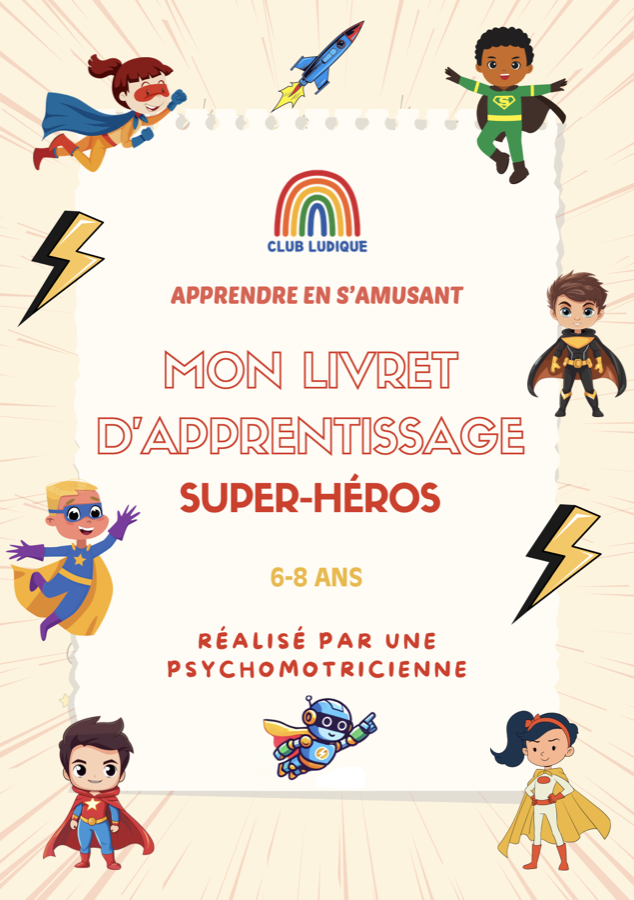 Couverture du cahier d'activités Les Super-héros